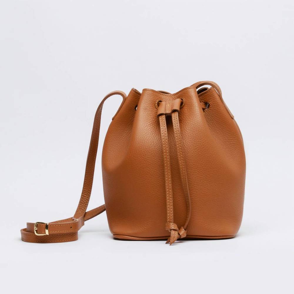 NEW MESCH women's madison bucket bag in caramel